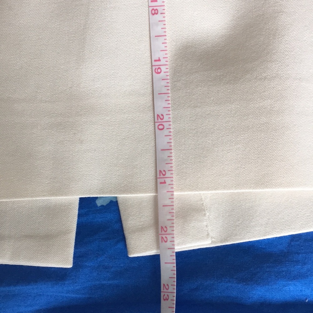 J Crew White Bi-Stretch Cotton No.2 Pencil Skirt, Size 6 - Picture 8 of 8